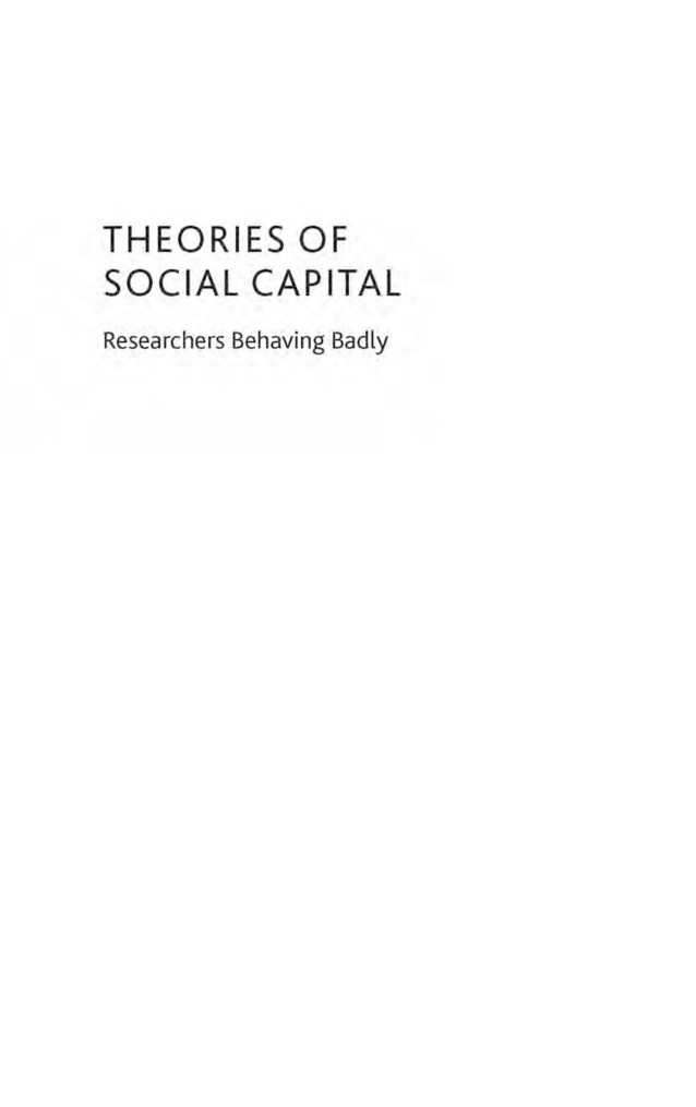 Theories Of Social Capital - Page 2