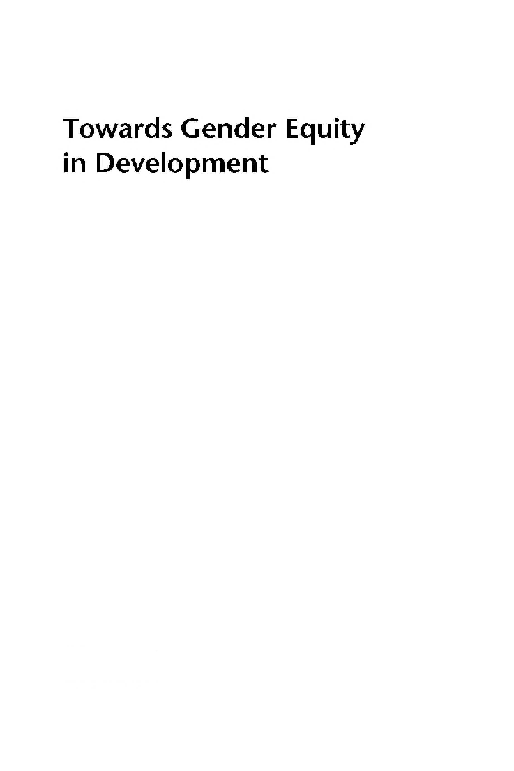 Towards Gender Equity In Development - Page 2