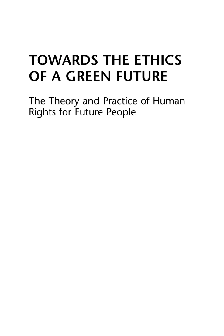 Towards The Ethics Of A Green Future - Page 2