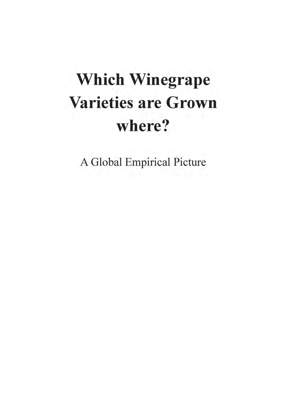 Which Winegrape Varieties Are Grown Where ? - Page 2