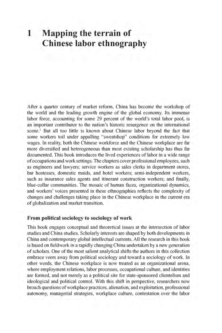 Working In China Ethnographies Of Labor And Workplace Transformation - Page 5