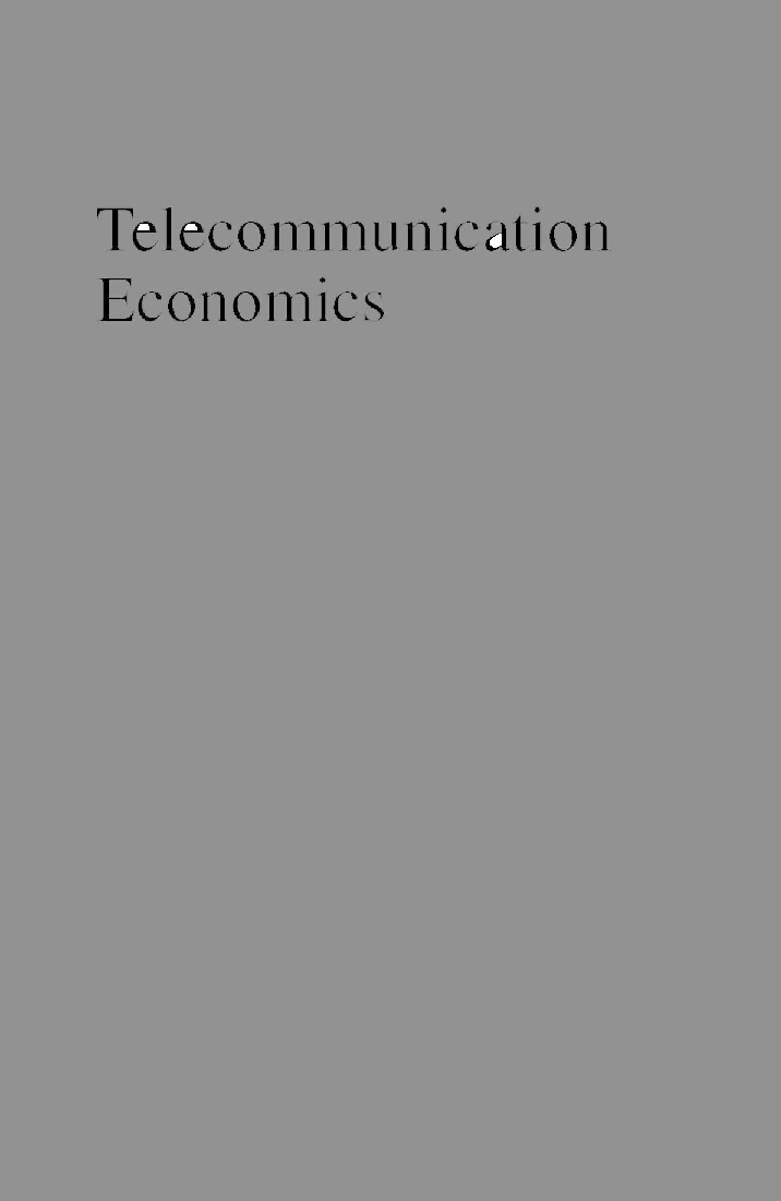 Telecommunication Economics - Page 1