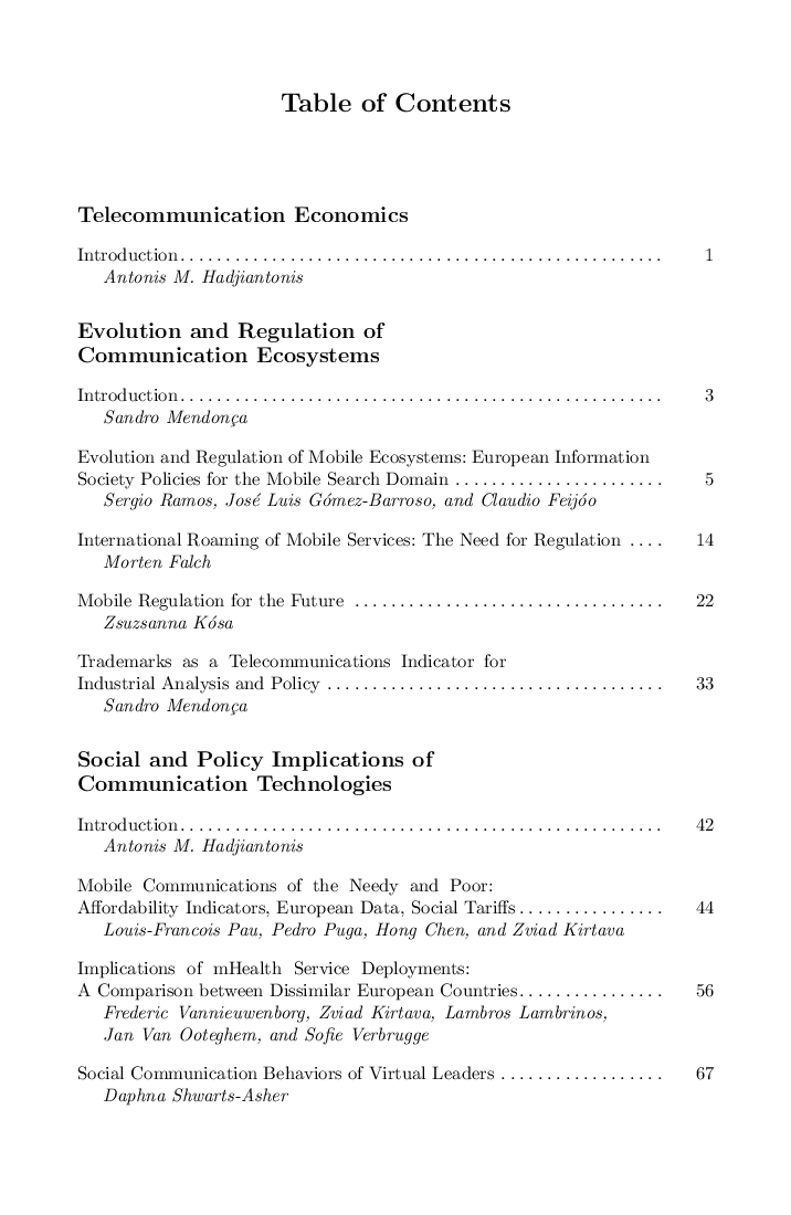 Telecommunication Economics - Page 2