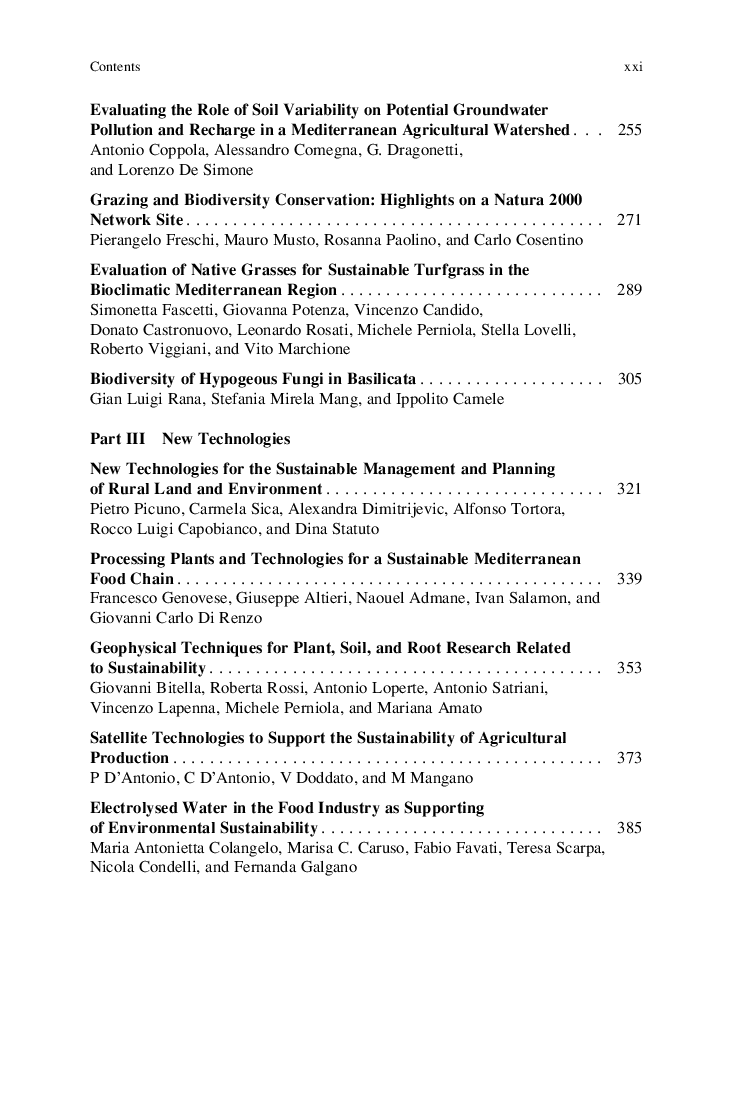 The Sustainability Of Agro Food And Natural Resource Systems In The Mediterranean Basin - Page 5