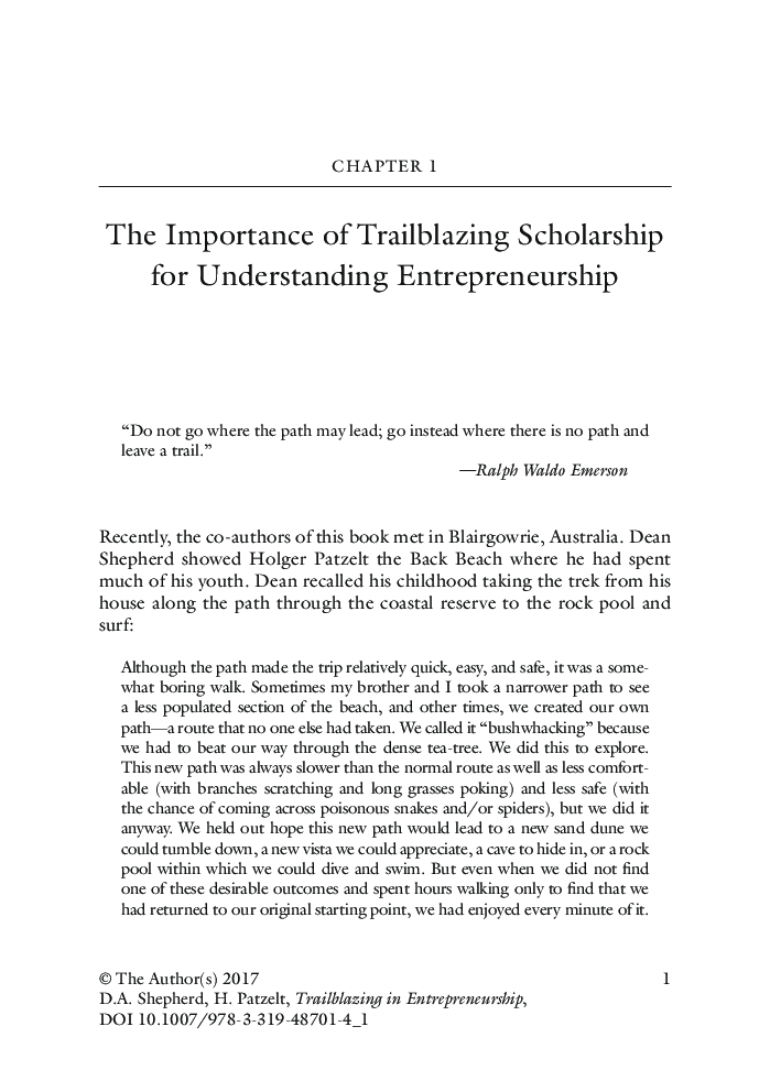 Trailblazing In entrepreneurship - Page 5