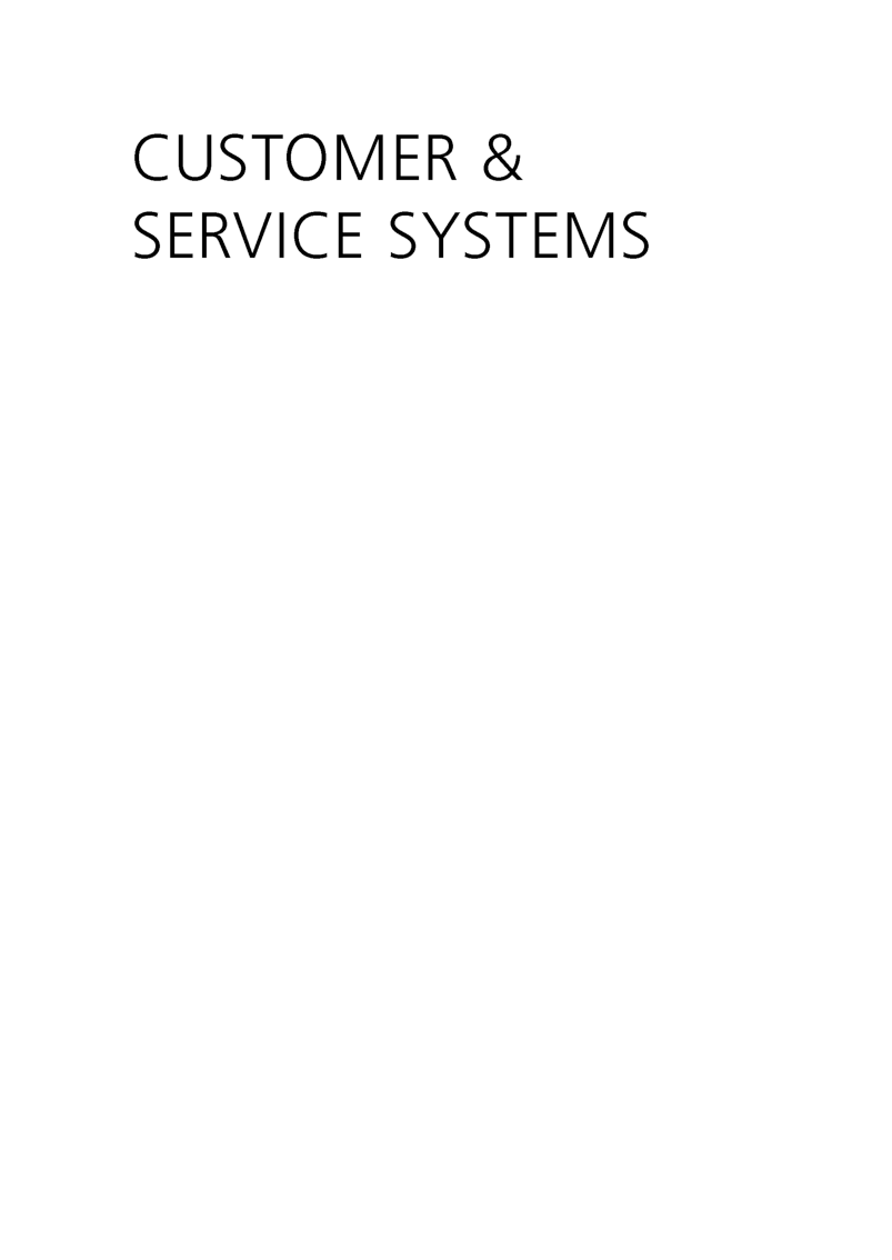Customer And Service Systems - Page 2