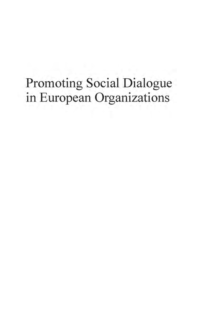 Promoting Social Dialogue In European Organizations - Page 2