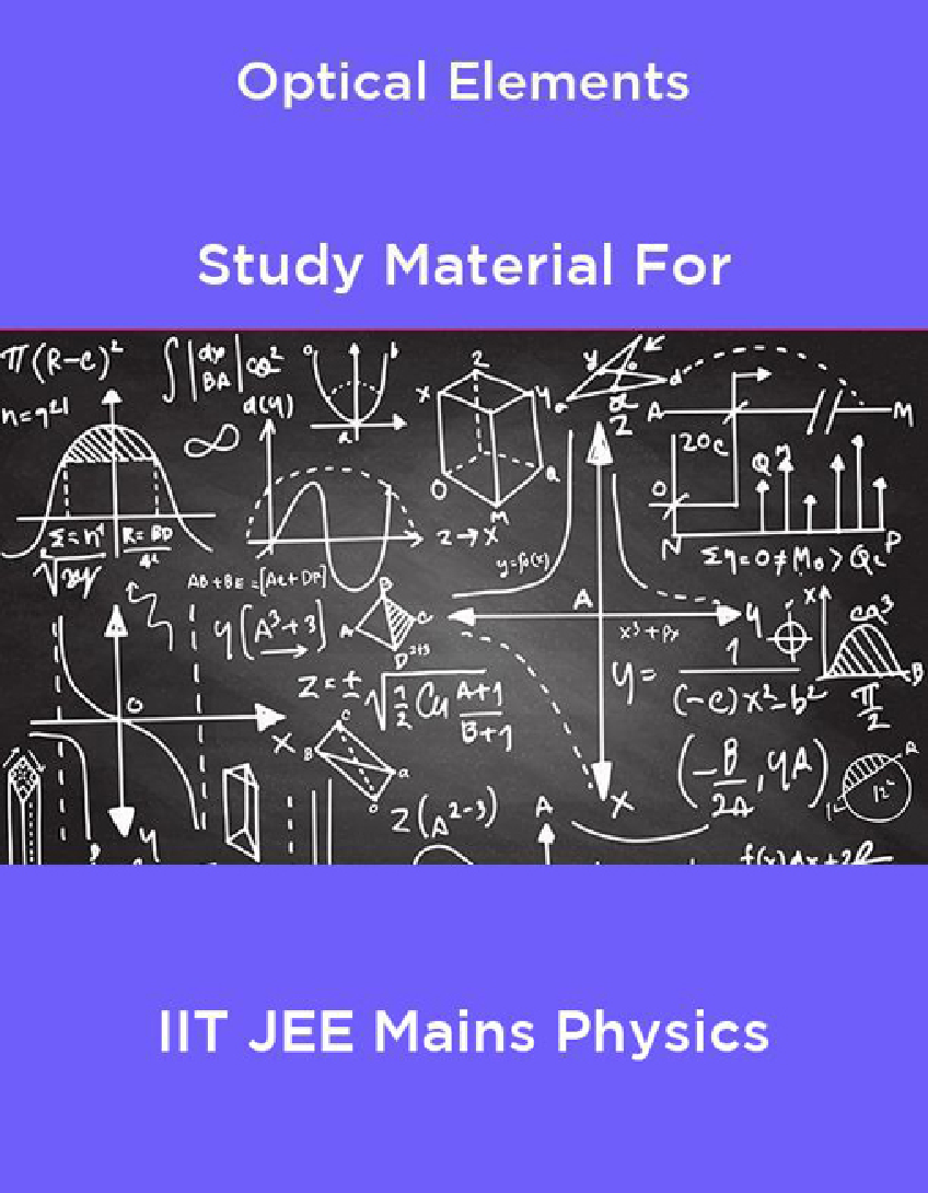 Optical Elements Study Material For IIT JEE Mains Physics - Page 1