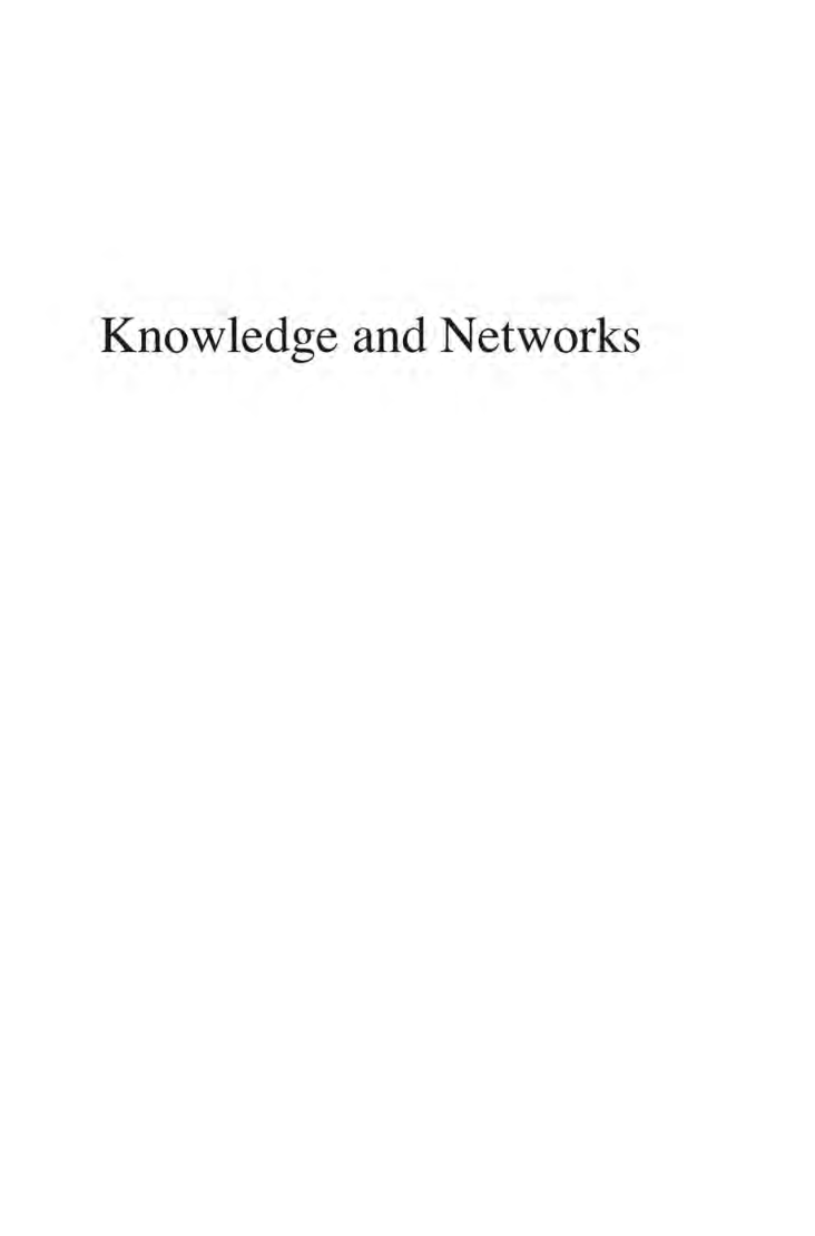 Knowledge And Networks - Page 2