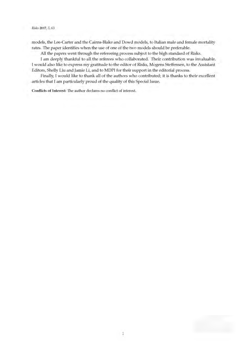 Actuarial And Financial Risks In Life Insurance Pensions And Household Finance - Page 5