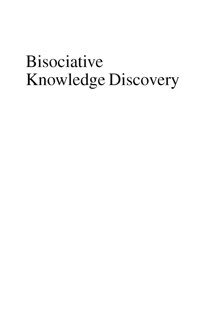 Bisociative Knowledge Discovery - Page 2