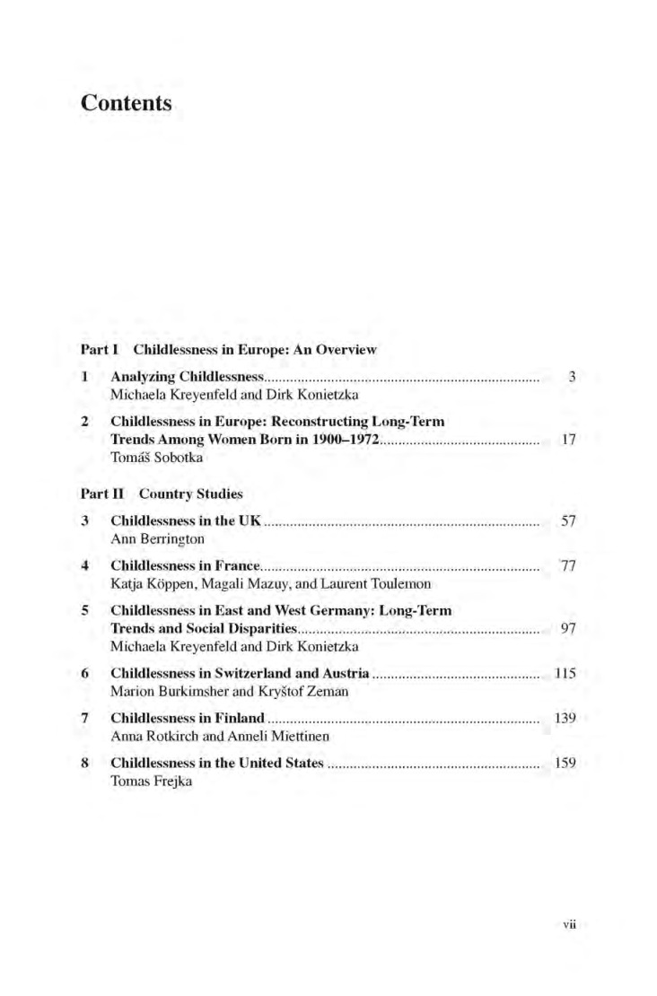 Childlessness In Europe Contexts Causes And Consequences - Page 3