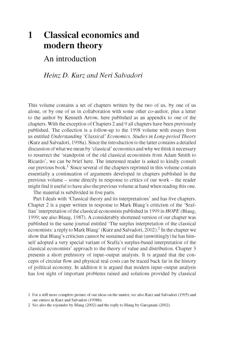 Classical Economics And Modern Theory - Page 5