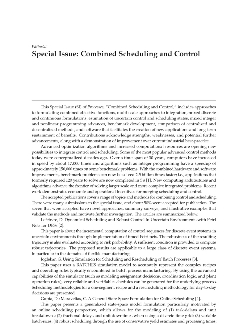 Combined Scheduling And Control - Page 4