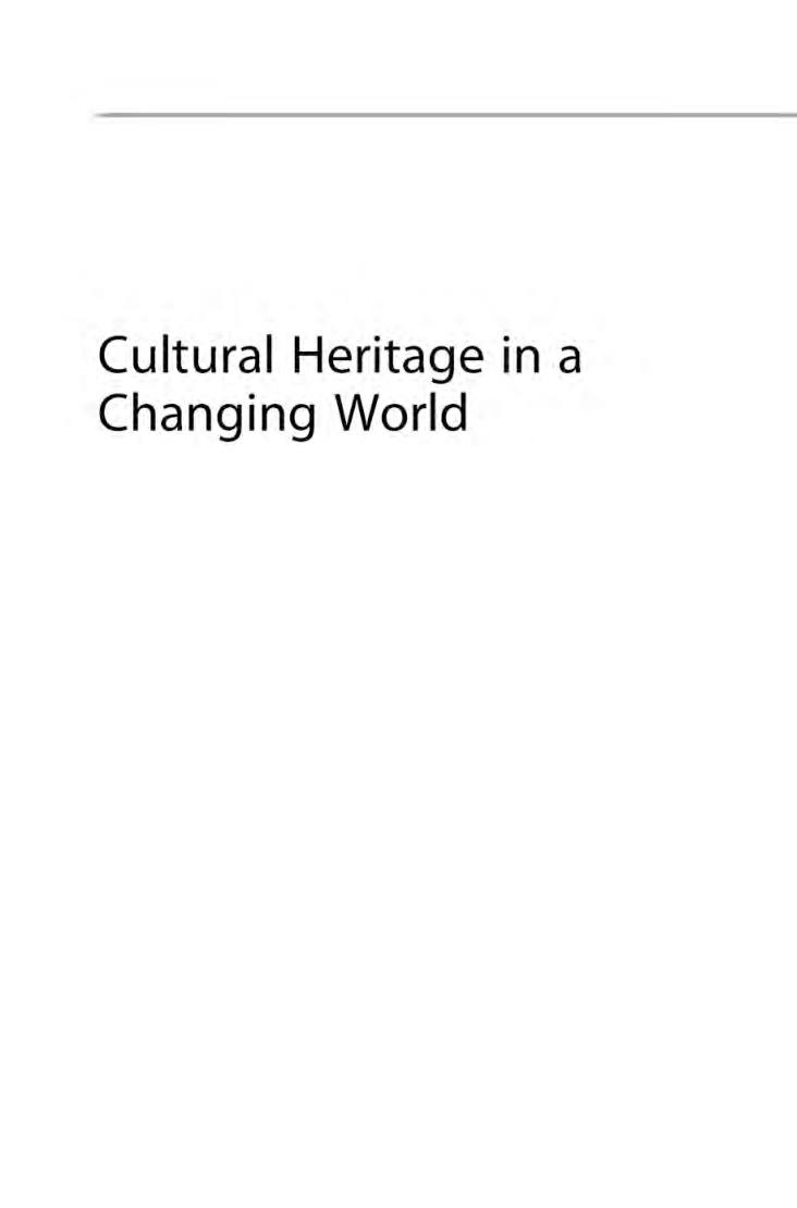 Cultural Heritage In A Changing World - Page 2