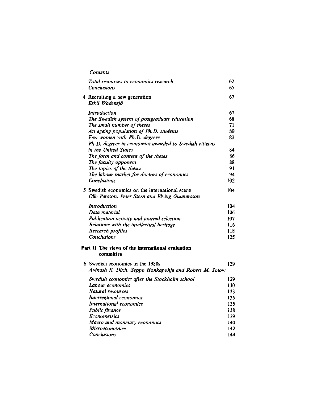 Economics In Sweden An Evaluation Of Swedish Research In Economics - Page 3