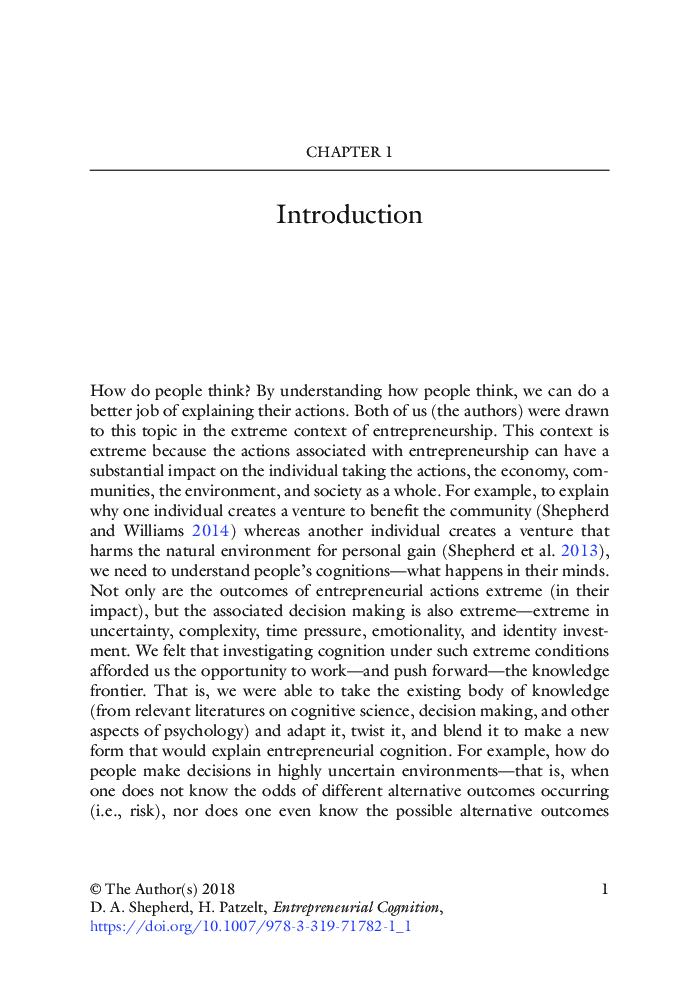 Entrepreneurial Cognition - Page 5