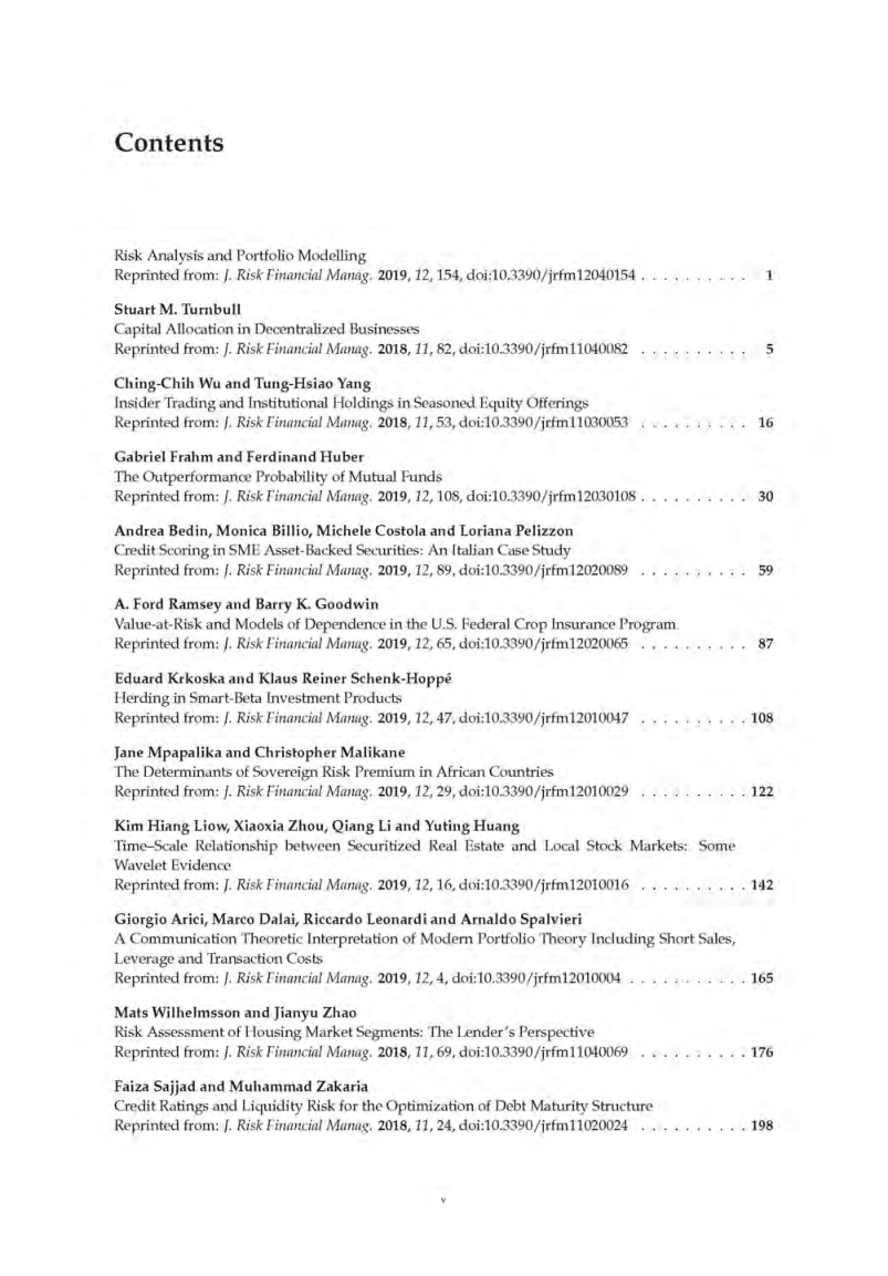 Risk Analysis And Portfolio Modelling - Page 3