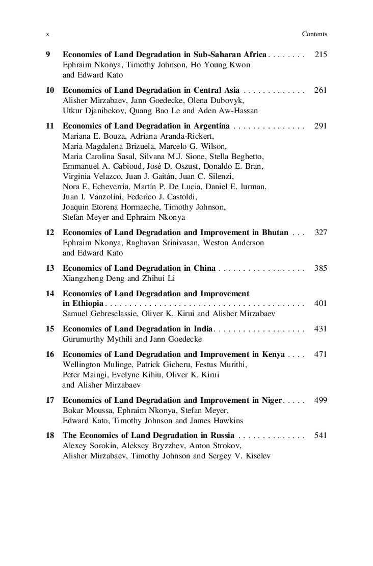 Economics Of Land Degradation And Improvement A Global Assessment For Sustainable Development - Page 4