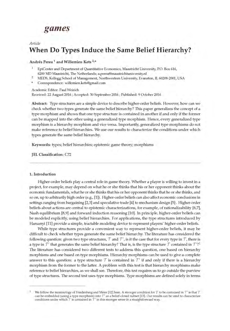 Epistemic Game Theory And Logic - Page 5