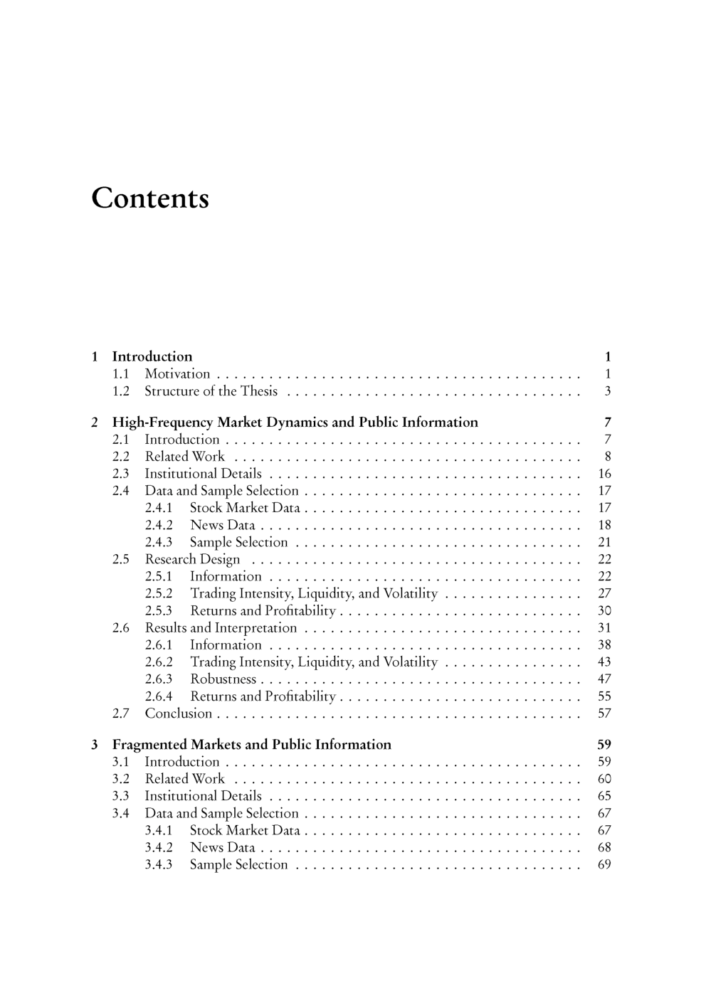 Financial Markets And Public Information - Page 3
