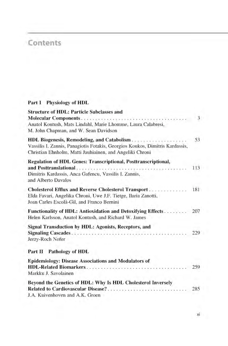High Density Lipoproteins - Page 3