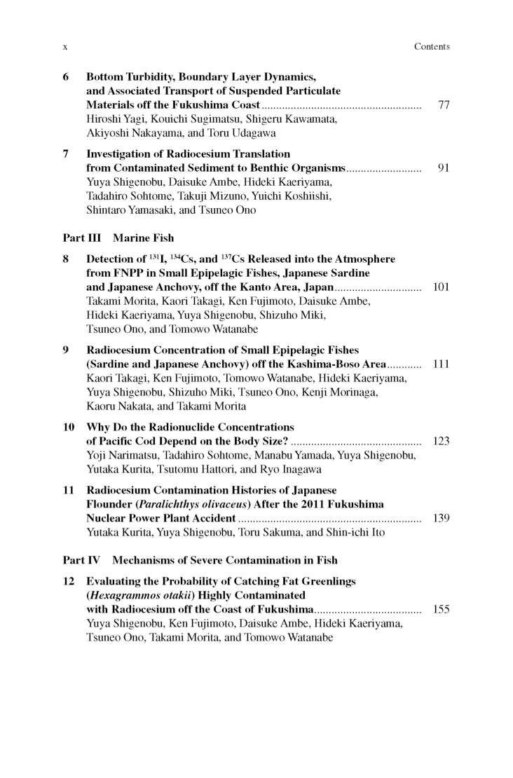 Impacts Of The Fukushima Nuclear Accident On Fish And Fishing Grounds - Page 5