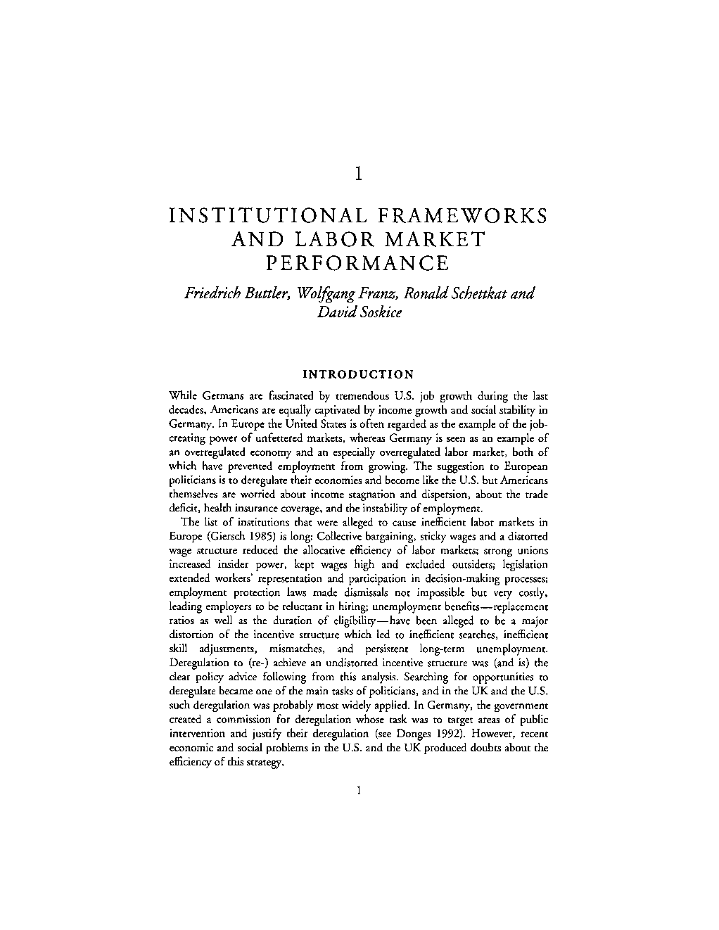 Institutional Frameworks And Labor Market Performance - Page 4