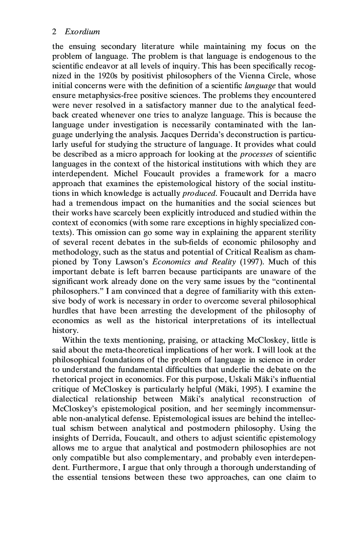 Mc Closkey's Rhetoric Discourse Ethics In Economics - Page 5