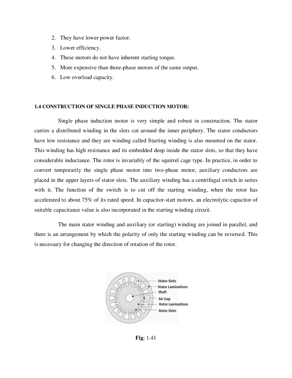 Fractional Kilowatt Motors And Single Phase Induction Motors Study Material For SSC JE Electrical Engineering - Page 4