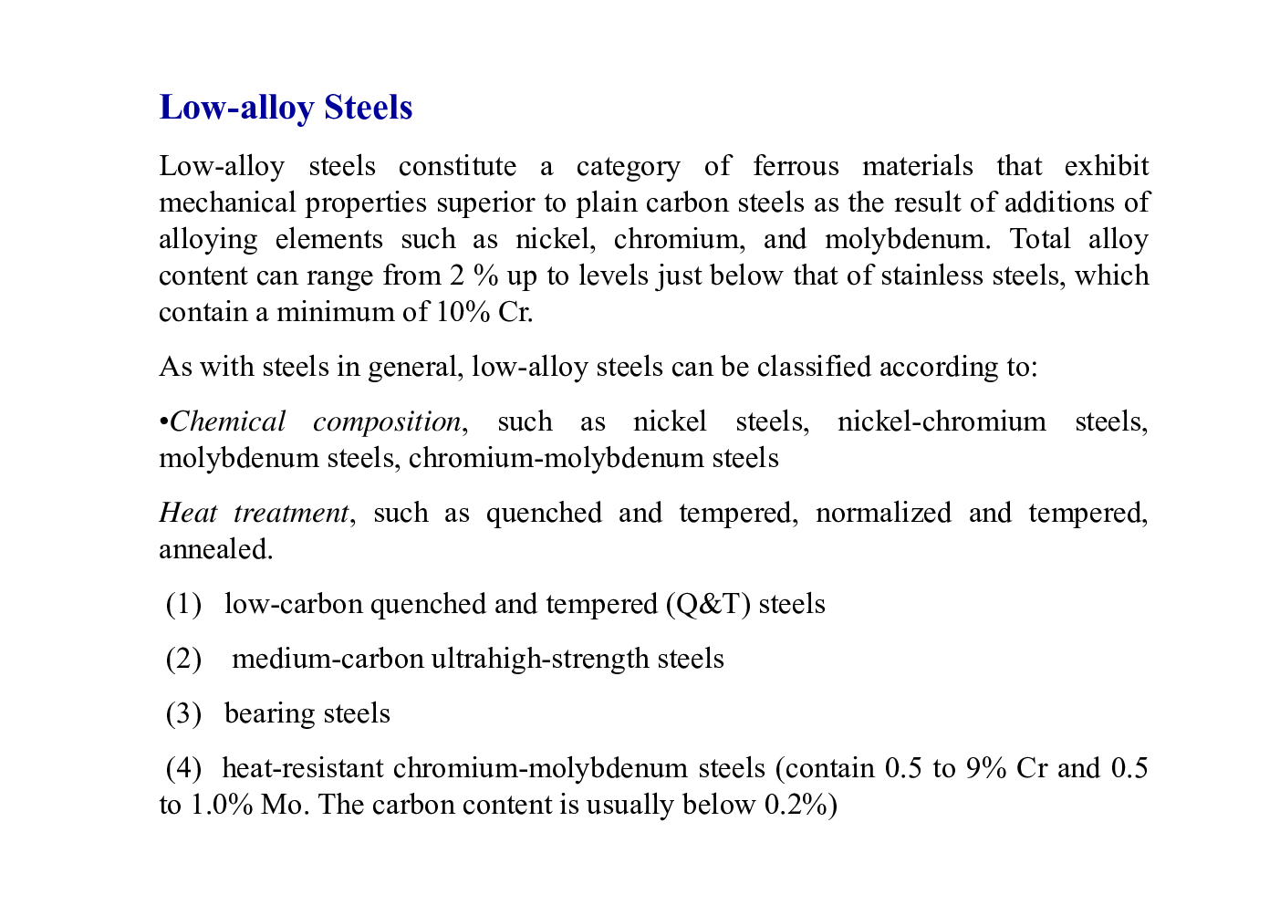 Classification Of Steels Study Material For SSC JE Mechanical Engineering - Page 4