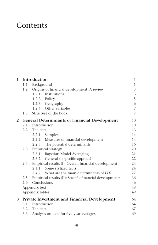 Determinants Of Financial Development - Page 3
