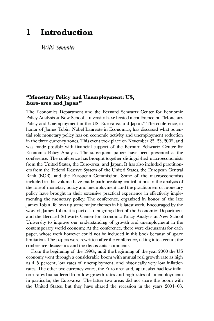 Monetary Policy And Unemployment - Page 4