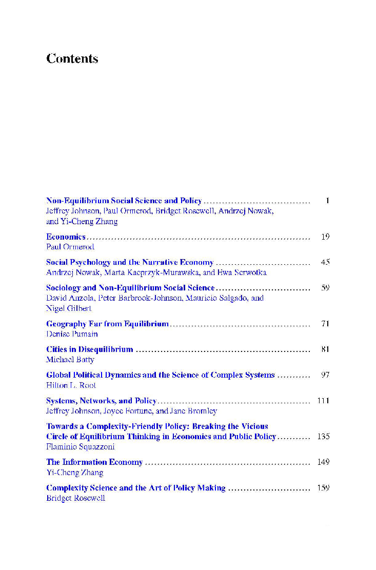 Non Equilibrium Social Science And Policy - Page 2