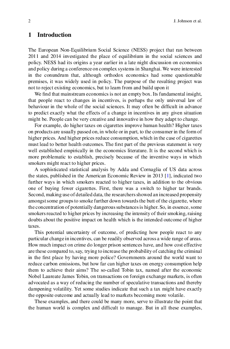 Non Equilibrium Social Science And Policy - Page 5