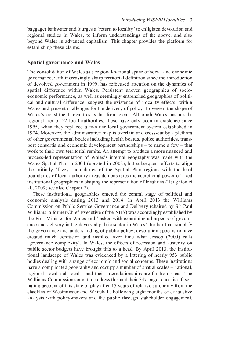 People, Place And Policy Knowing Contemporary Wales Through New Localities - Page 5