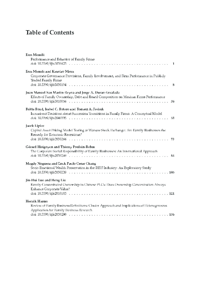 Performance And Behavior Of Family Firms - Page 2