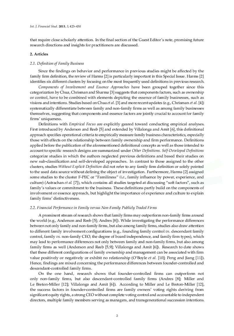 Performance And Behavior Of Family Firms - Page 4