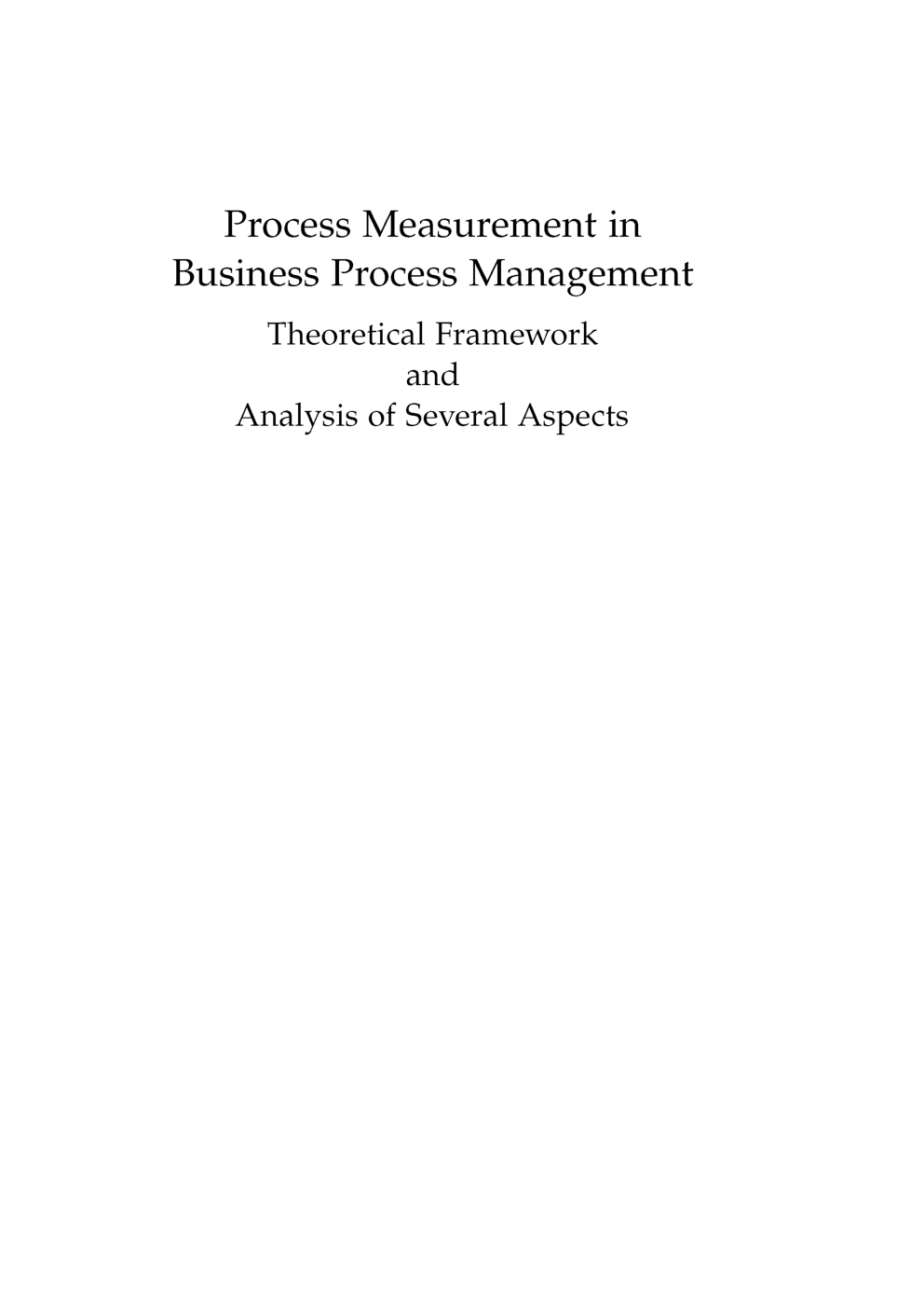 Process Measurement In Business Process Management - Page 3