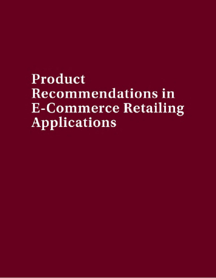 Product Recommendations In E-Commerce Retailing Applications - Page 1