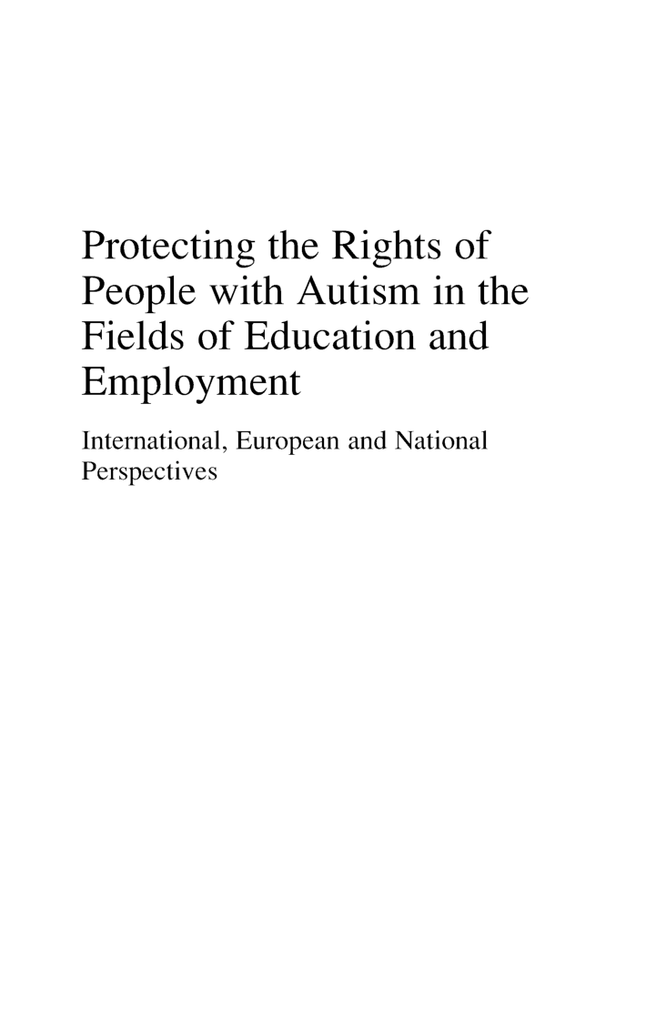 Protecting The Rights Of People With Autism In The Fields Of Education And Employment - Page 2