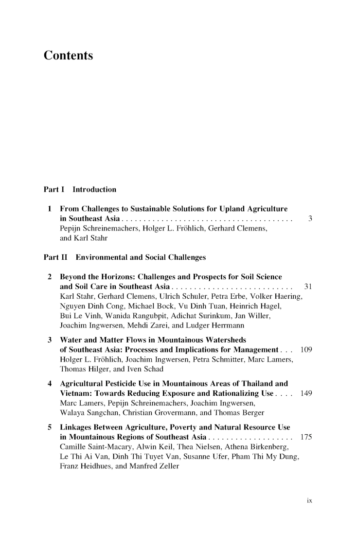 Sustainable Land Use And Rural Development In Southeast Asia Innovations And Policies For Mountainous Areas - Page 3