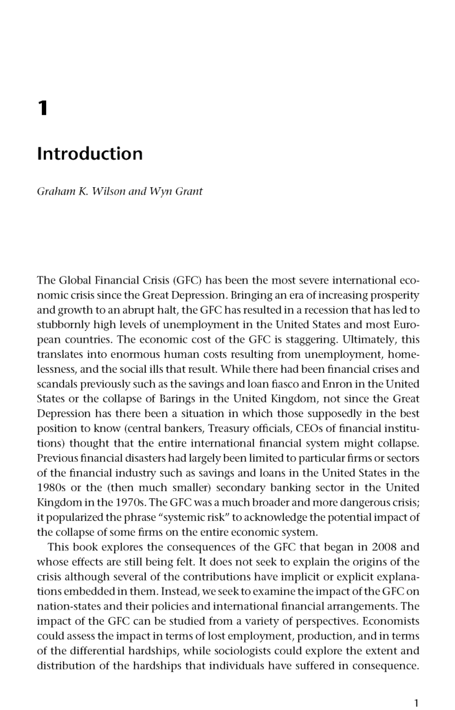 The Consequences Of The Global Financial Crisis - Page 5