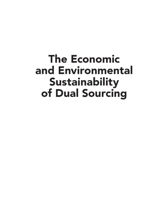 The Economic And Environmental Sustainability Of Dual Sourcing - Page 2