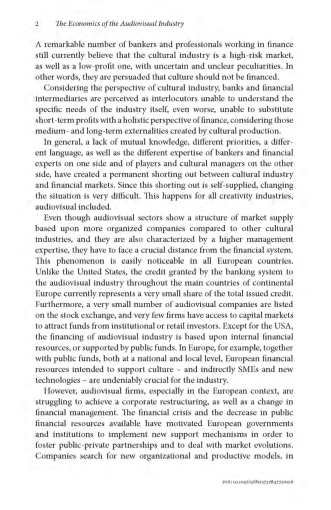 The Economics Of The Audiovisual Industry - Page 5