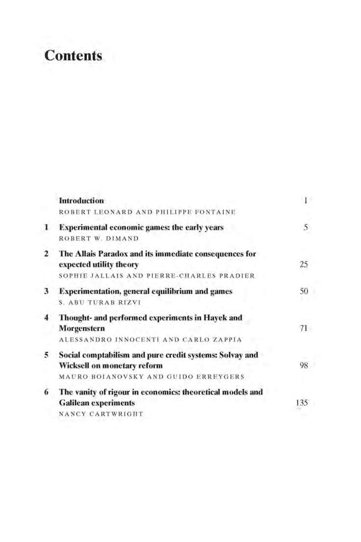 The Experiment In The History Of Economics - Page 3