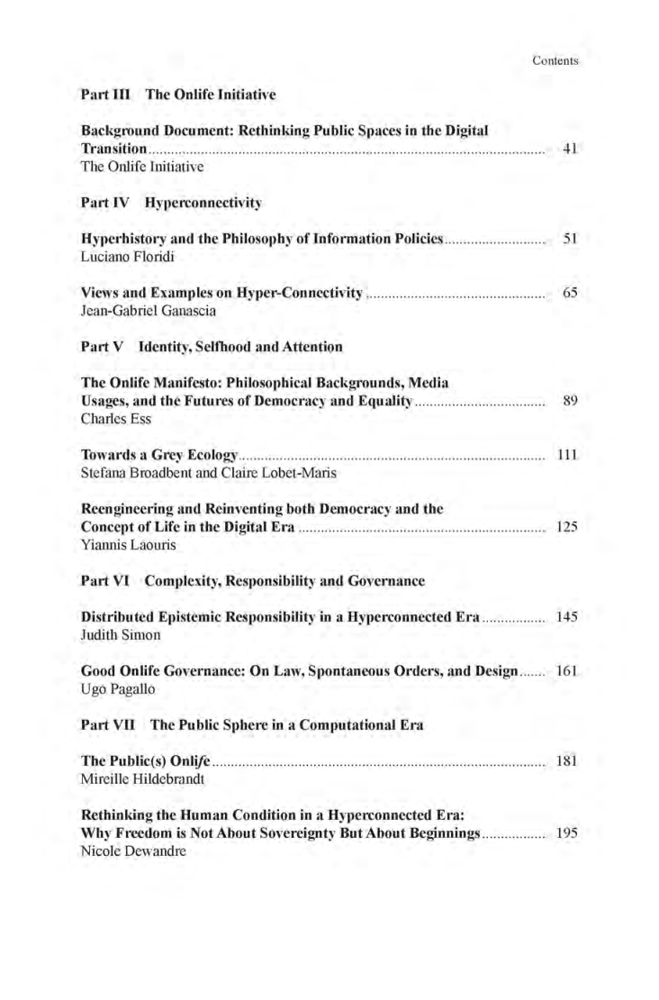 The Onlife Manifesto Being Human In A Hyperconnected Era - Page 4