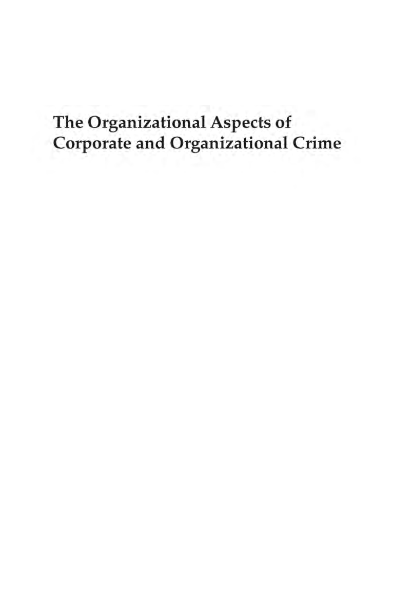 The Organizational Aspects Of Corporate And Organizational Crime - Page 2