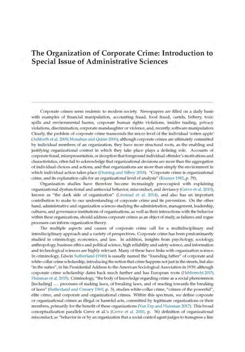 The Organizational Aspects Of Corporate And Organizational Crime - Page 4