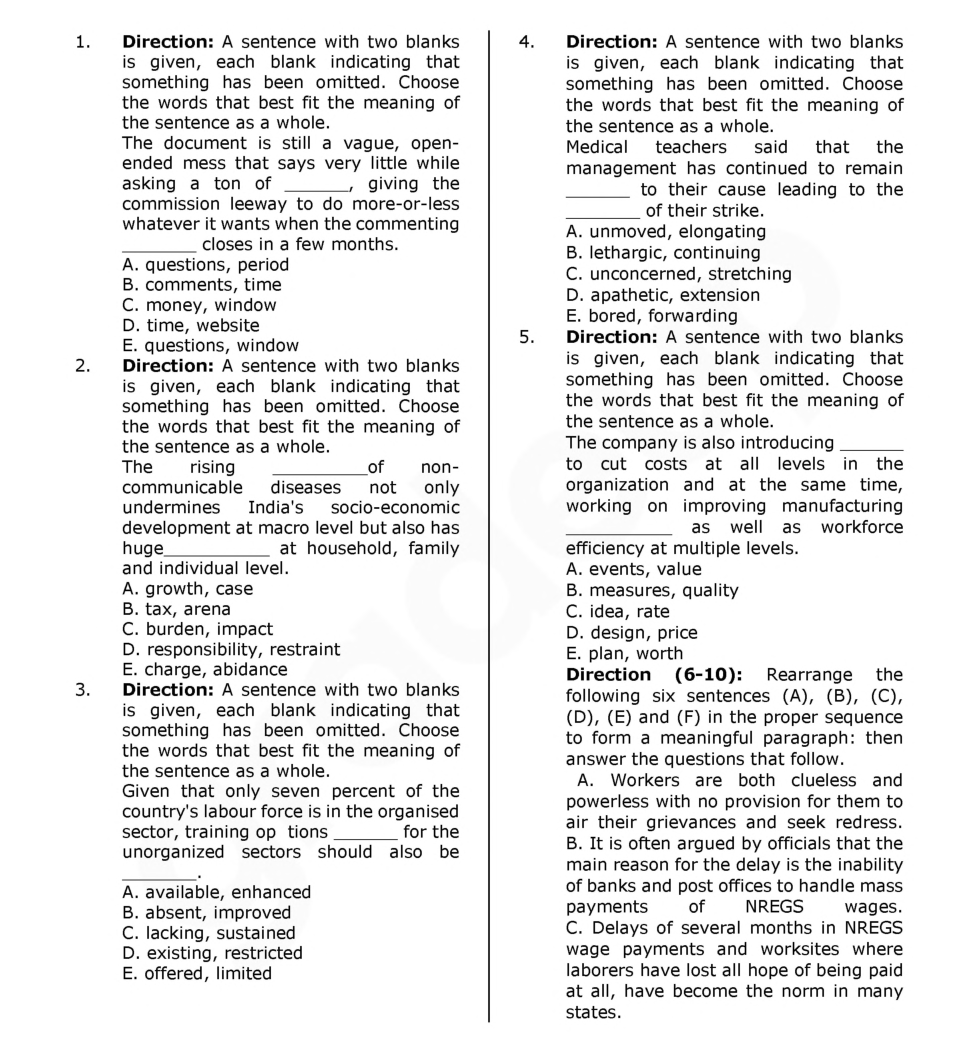 LIC AAO Exam Previous Year Question Paper With Answer 2016 - Page 2